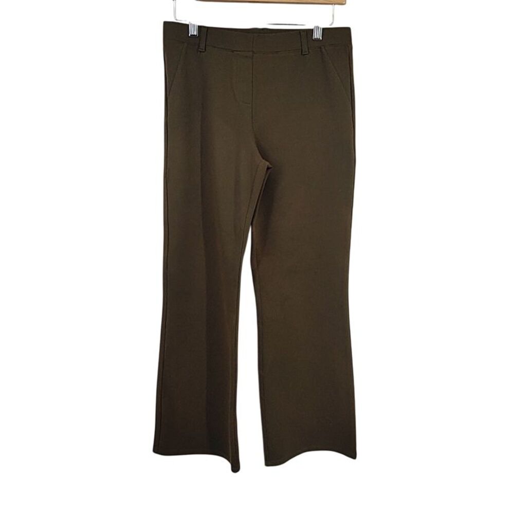 Quince Women Ultra-Stretch Ponte Bootcut Pants - 28" Olive M